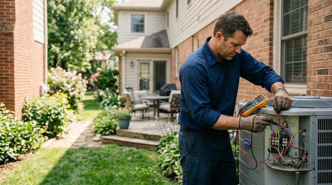 HVAC technician working near Sailor Springs, IL